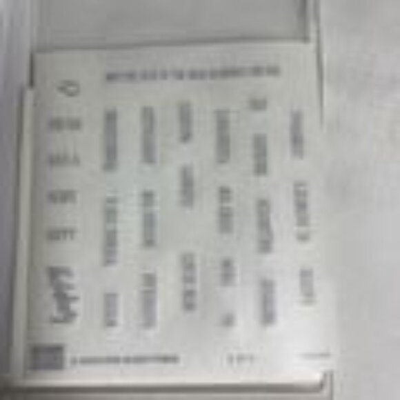 Stampin Up! Wish For Everything WEll Said Set of 2 Cling Rubber Craft Card Scrap - Picture 5 of 9